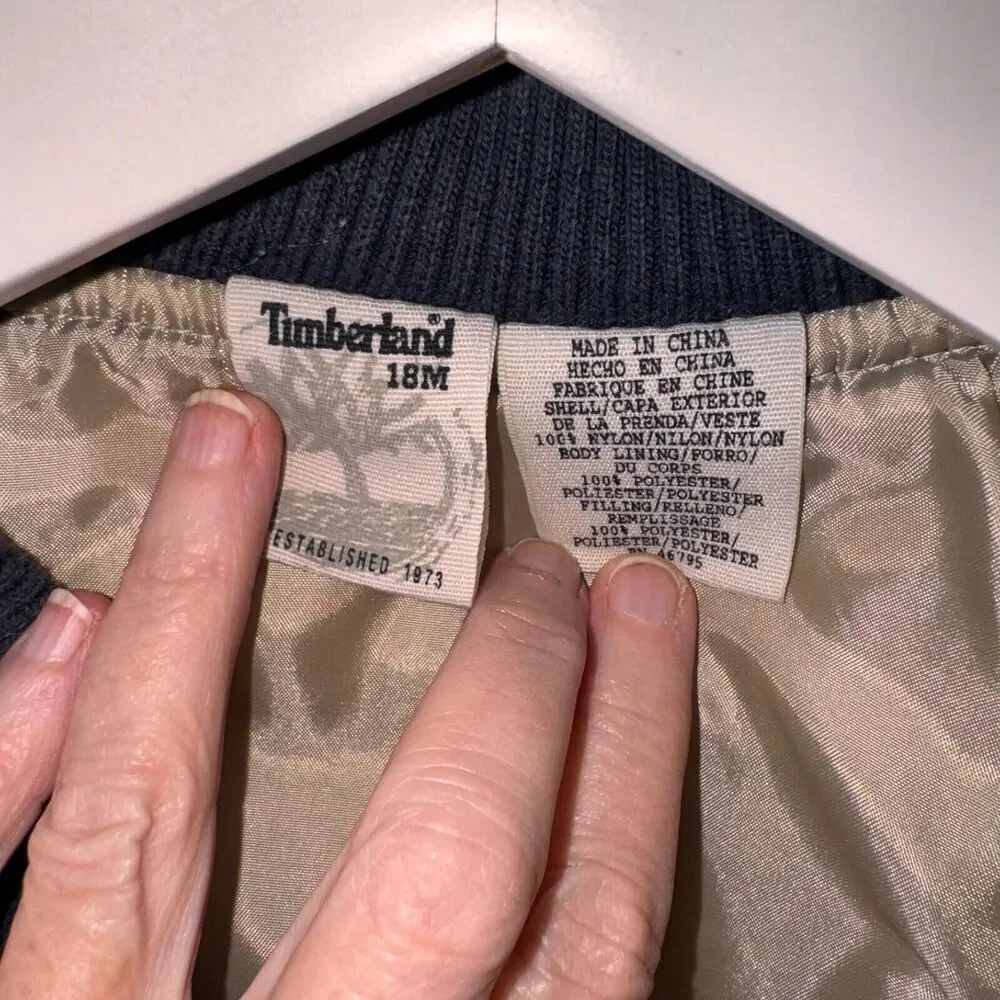 Timberland Baby 18 months Blue Puffer Vest